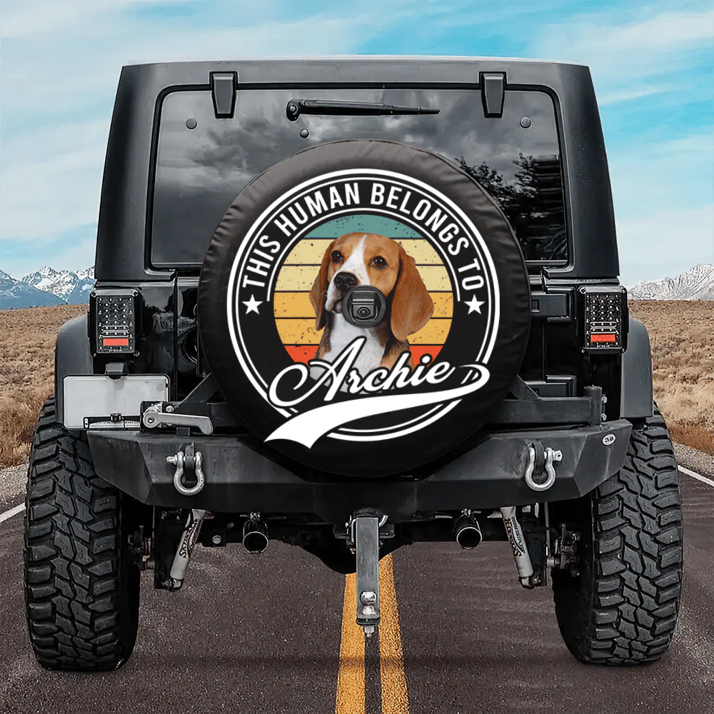 Custom Photo Human Belongs To Dog Tire Cover T368 889798 - Image 2