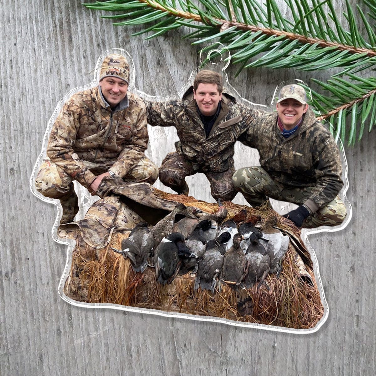 Custom Photo Hunting Duck Christmas Tree Decor Acrylic Ornament HO82 891314 - Image 4