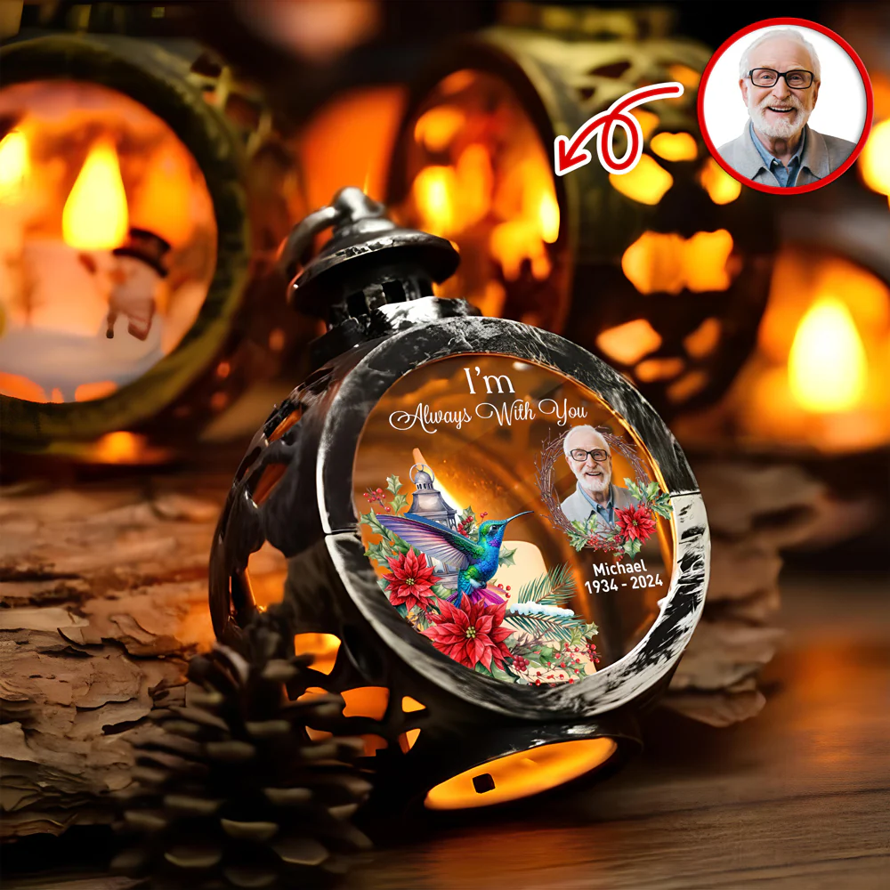 Custom Photo I Am Always With You Memorial Candlelight Lantern Ornament HO82 894974 - Image 2