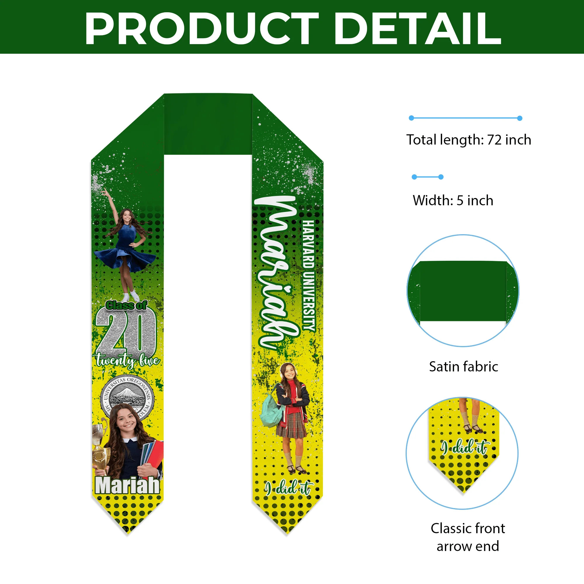 Custom Photo I Did It Congrats Graduation Stoles HO82 893462 - Image 10