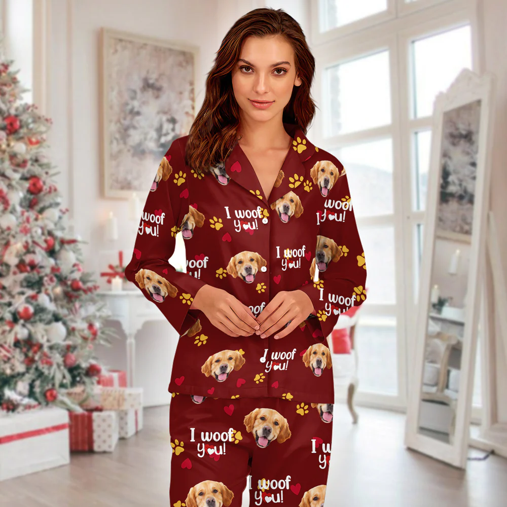 Custom Photo I Woof/Meow You Pajamas Gift For Pet Lovers HO82 894412 - Image 2