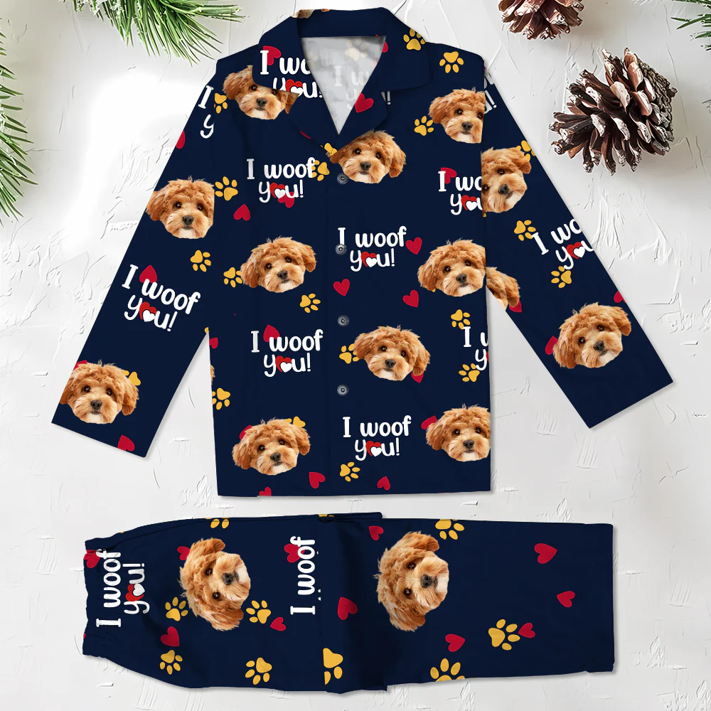 Custom Photo I Woof/Meow You Pajamas Gift For Pet Lovers HO82 894412 - Image 4