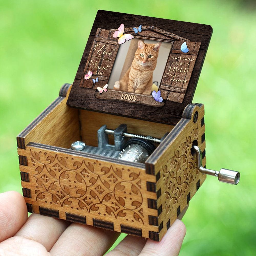 Custom Photo If Love Could Have Saved You Dog Cat Memorial Music Box HO82 893502 - Image 2
