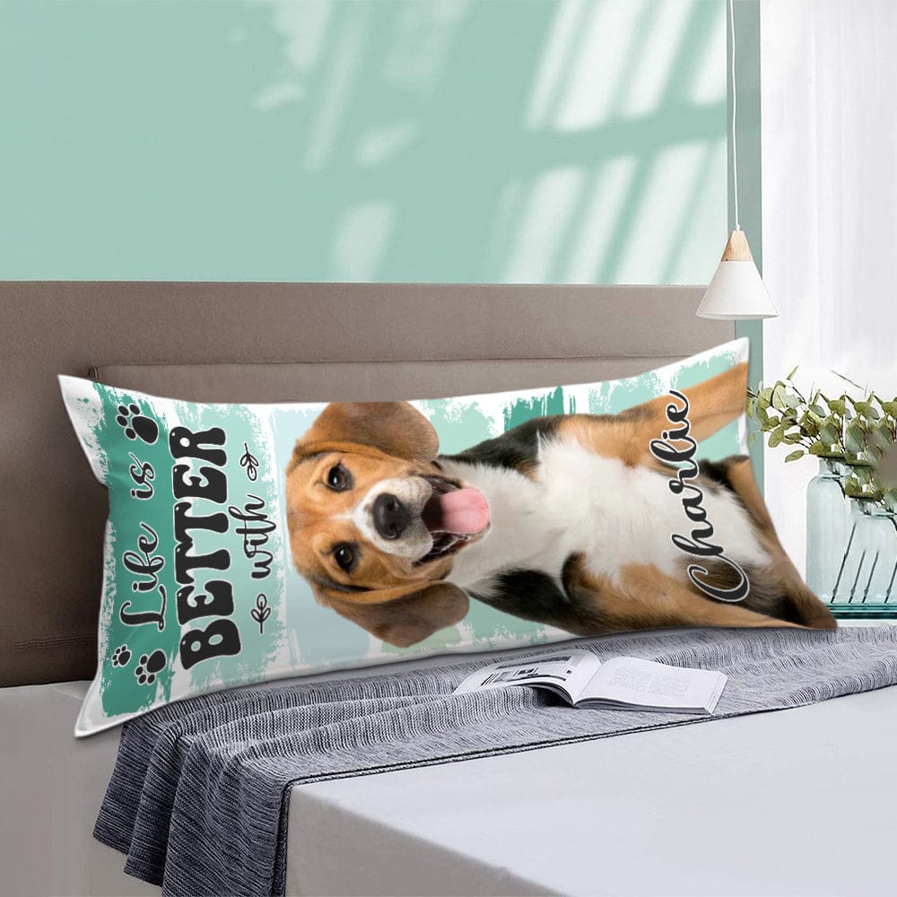 Custom Photo Life Is Better With Dog Rectangle Pillow Case N304 890154 - Image 3