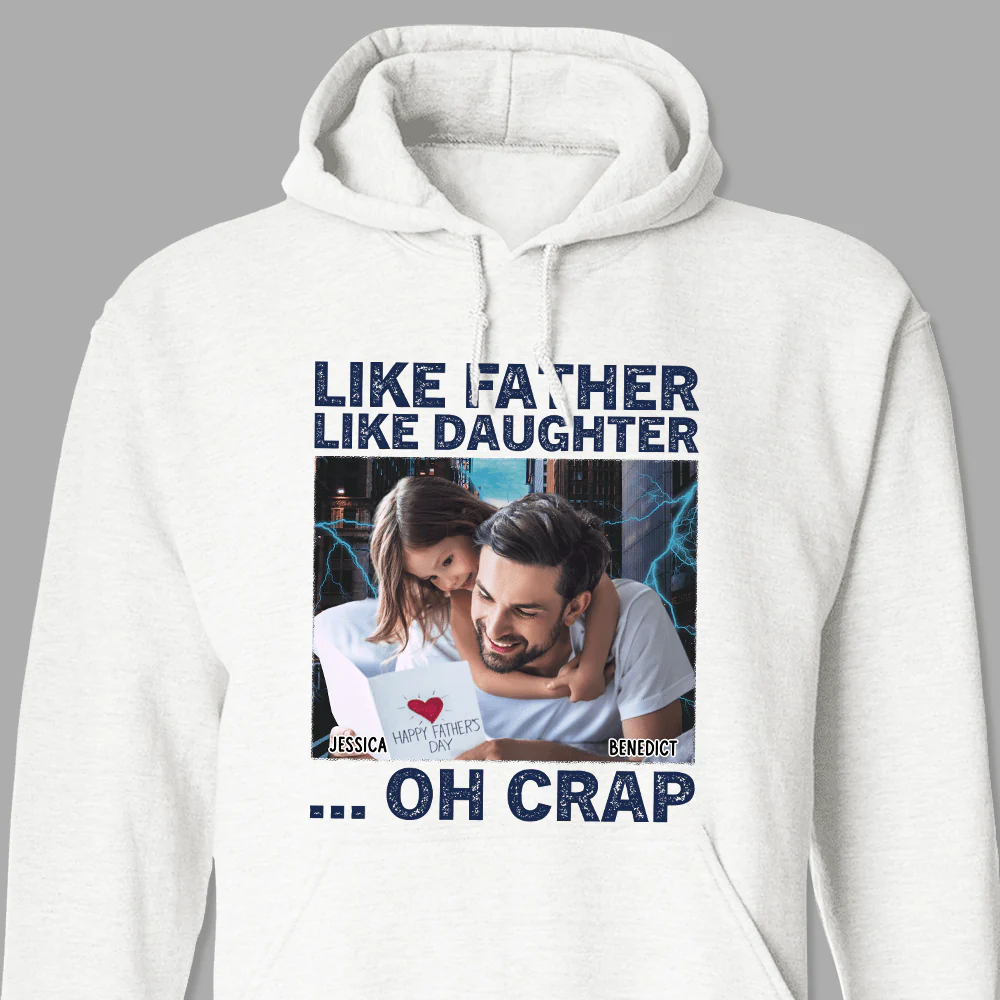 Custom Photo Like Father Like Daughter Bright Shirt TA29 890414 - Image 4