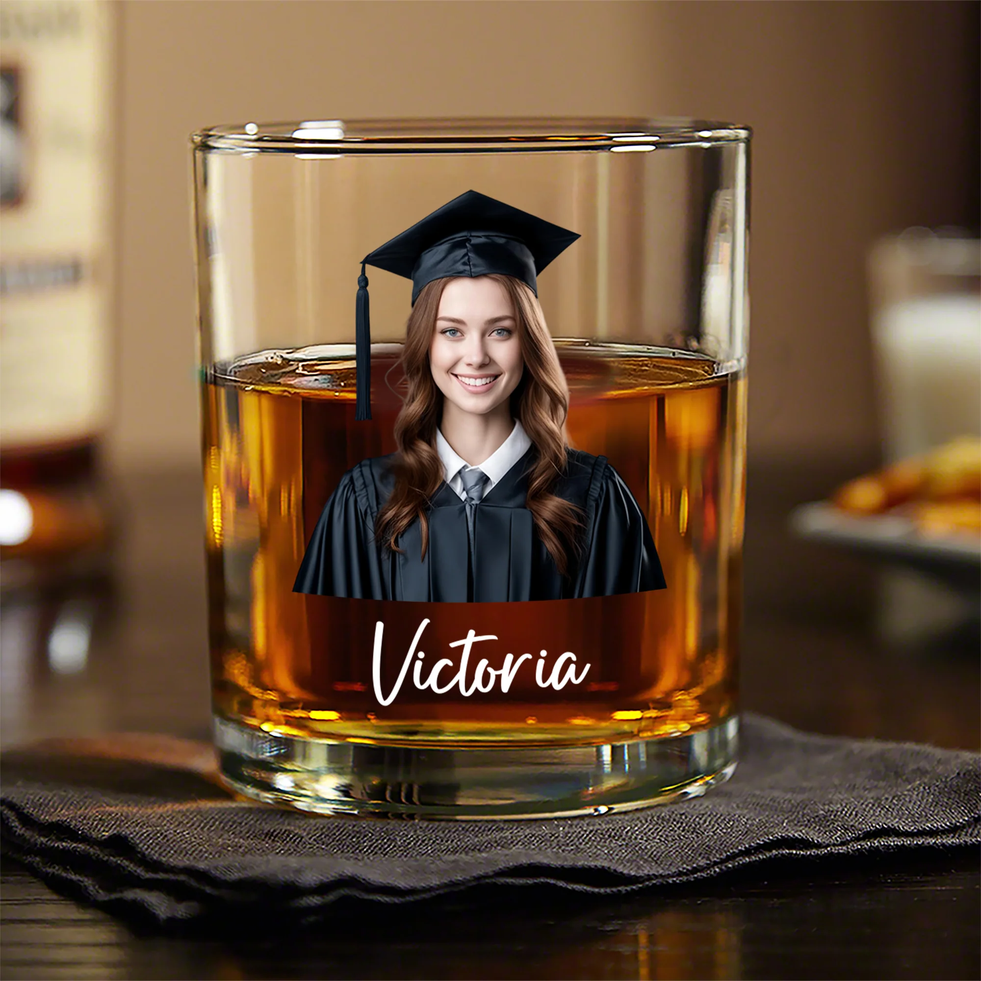 Custom Photo Mastered It! Rock Glass Gift For Graduation Day HO82 894216 - Image 2