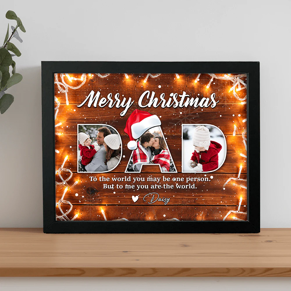 Custom Photo Merry Christmas For Dad Family Picture Frame TA29 HO82 889898 - Image 10