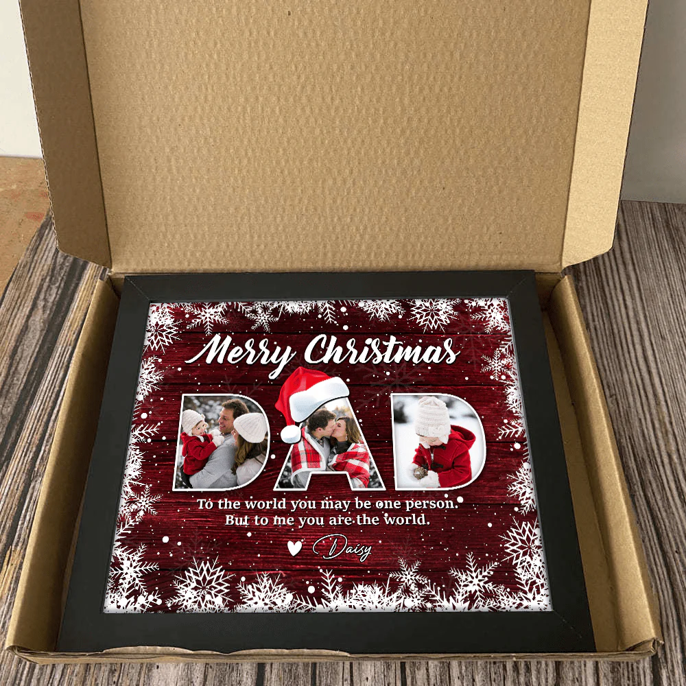 Custom Photo Merry Christmas For Dad Family Picture Frame TA29 HO82 889898 - Image 12