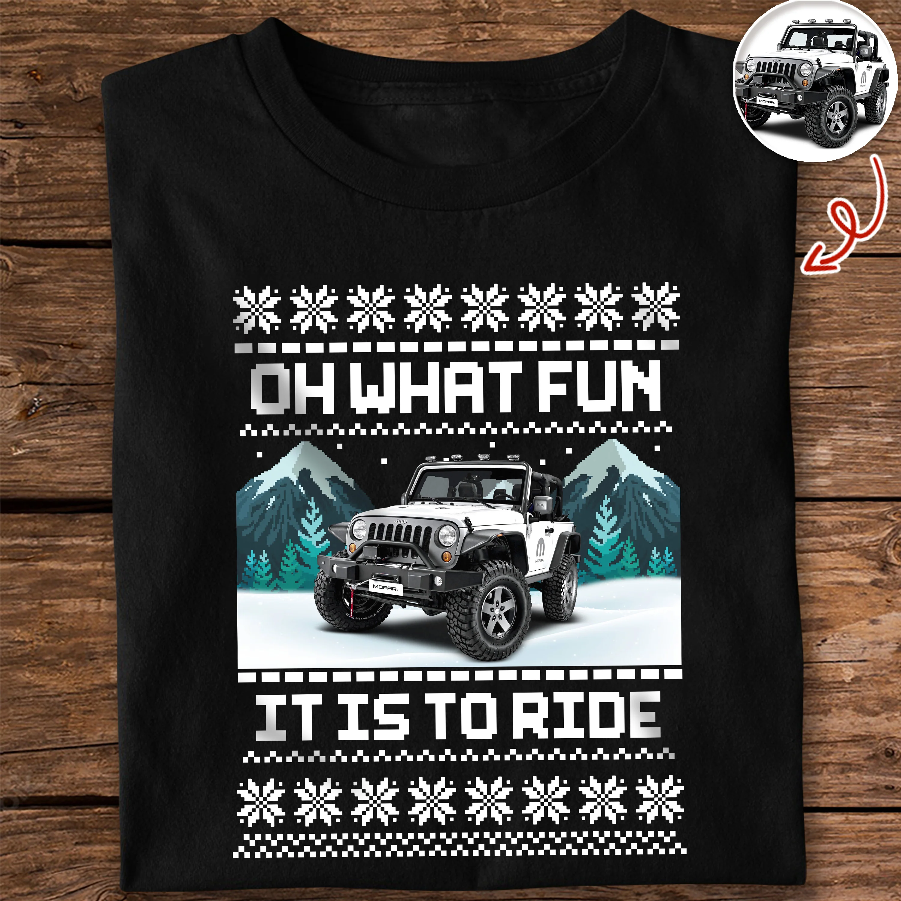 Custom Photo Oh What's Fun It Is To Ride Dark Shirt HO82 900642 - Image 5