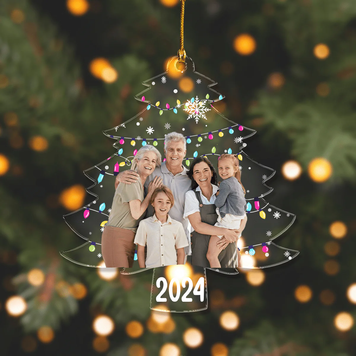 Custom Photo On Christmas Tree Acrylic Ornament HO82 893114 - Image 10