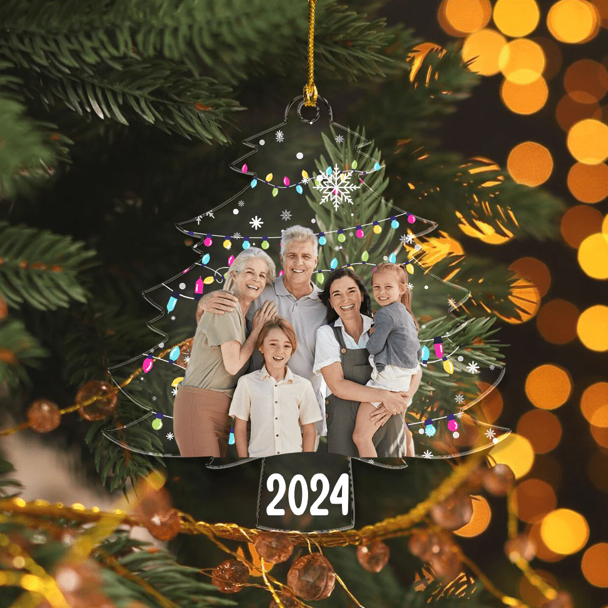 Custom Photo On Christmas Tree Acrylic Ornament HO82 893114 - Image 11