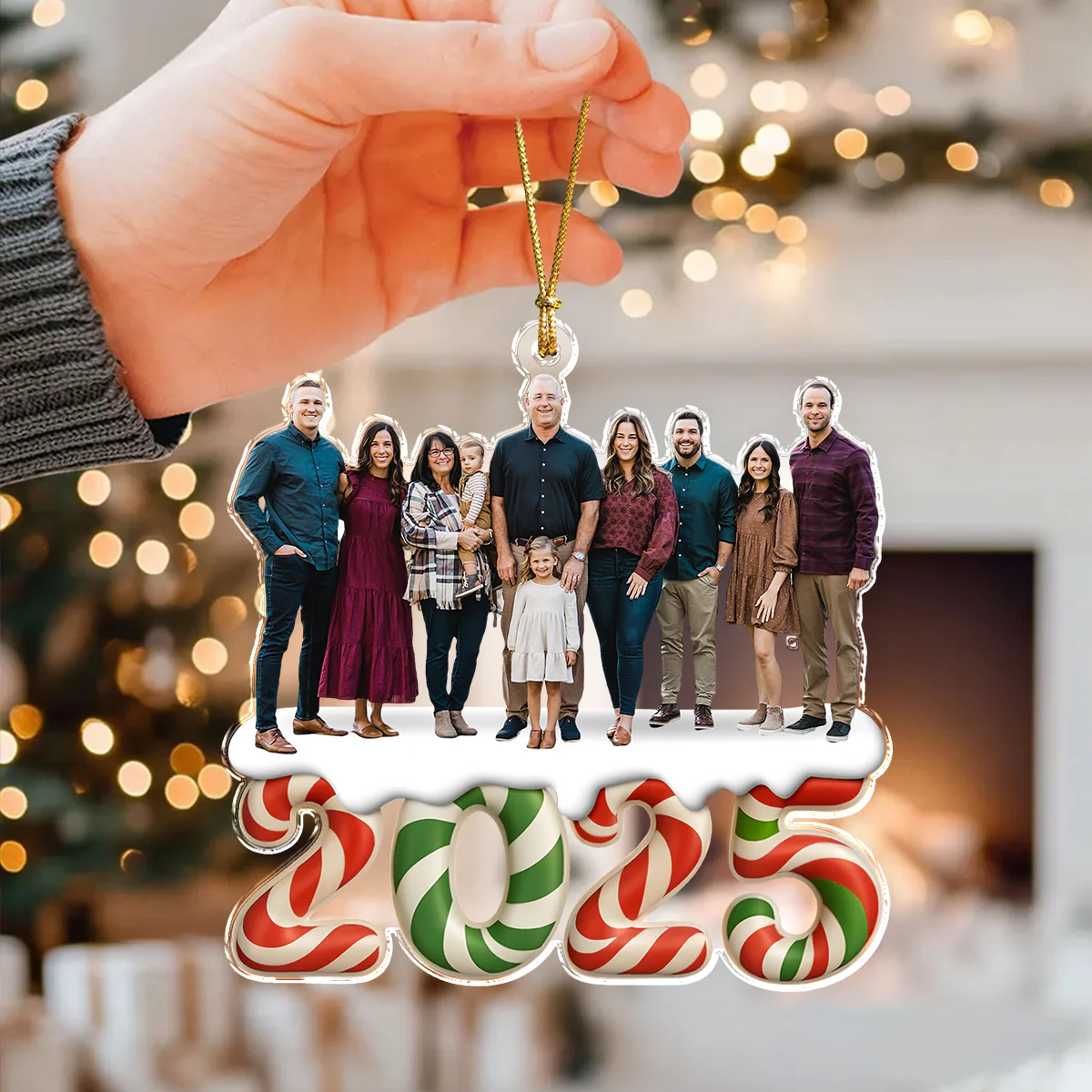 Custom Photo Our Kind Of Merry Family Acrylic Ornament Gift For Christmas HO82 900064 - Image 3