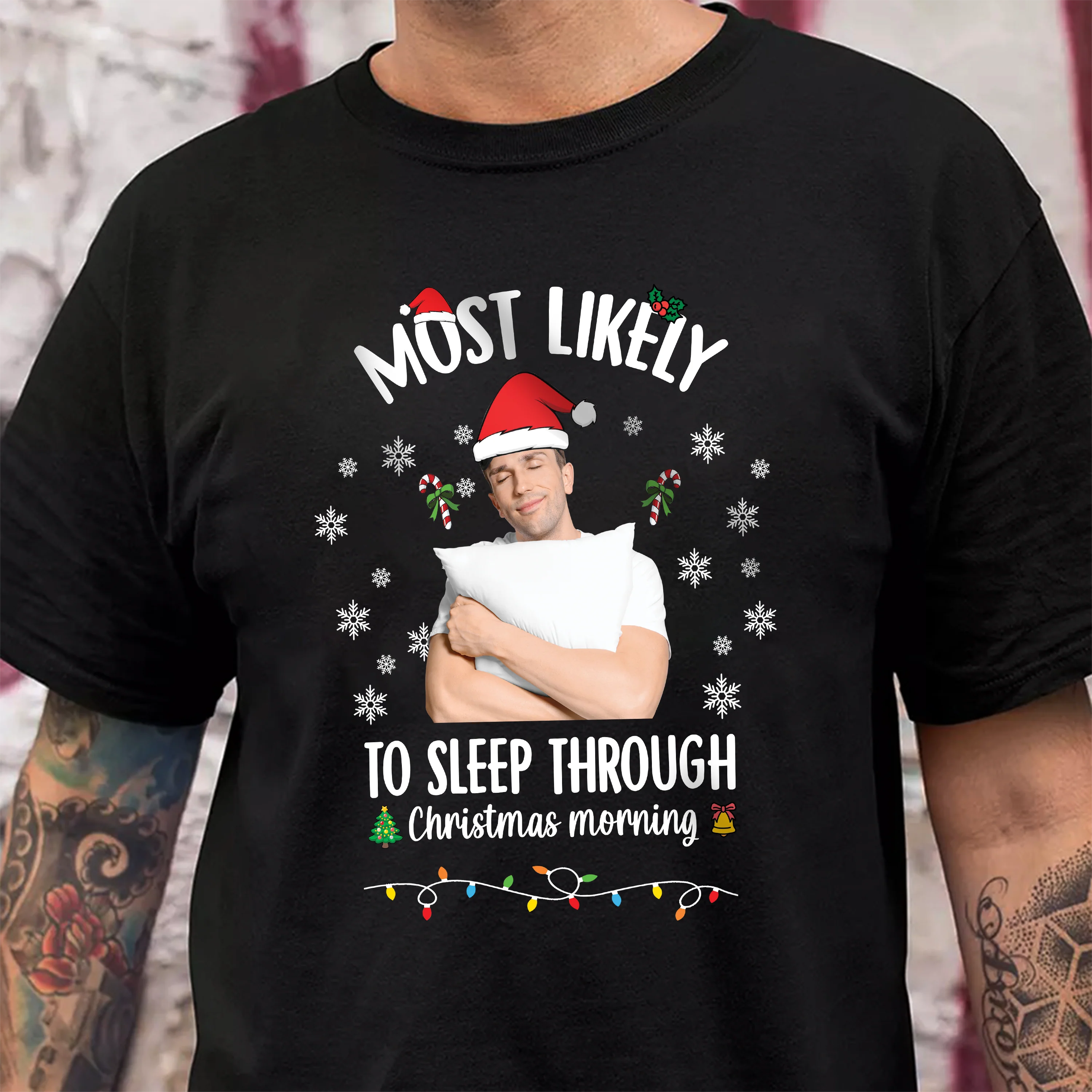 Custom Photo Santa Christmas Matching Family Shirt HO82 900410 - Image 6