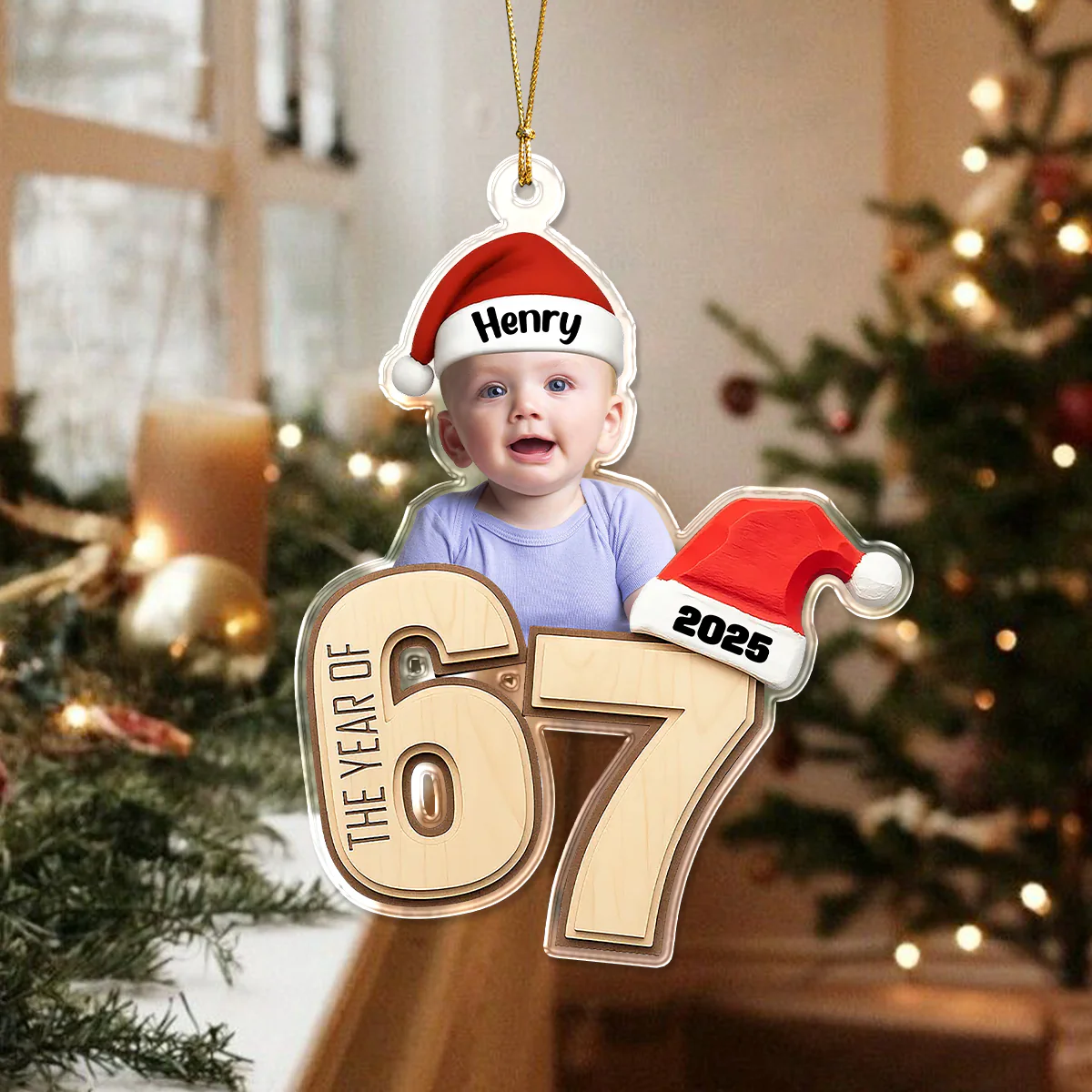 Custom Photo Six Seven Gen Alpha Humor Acrylic Ornament HO82 900704 - Image 6