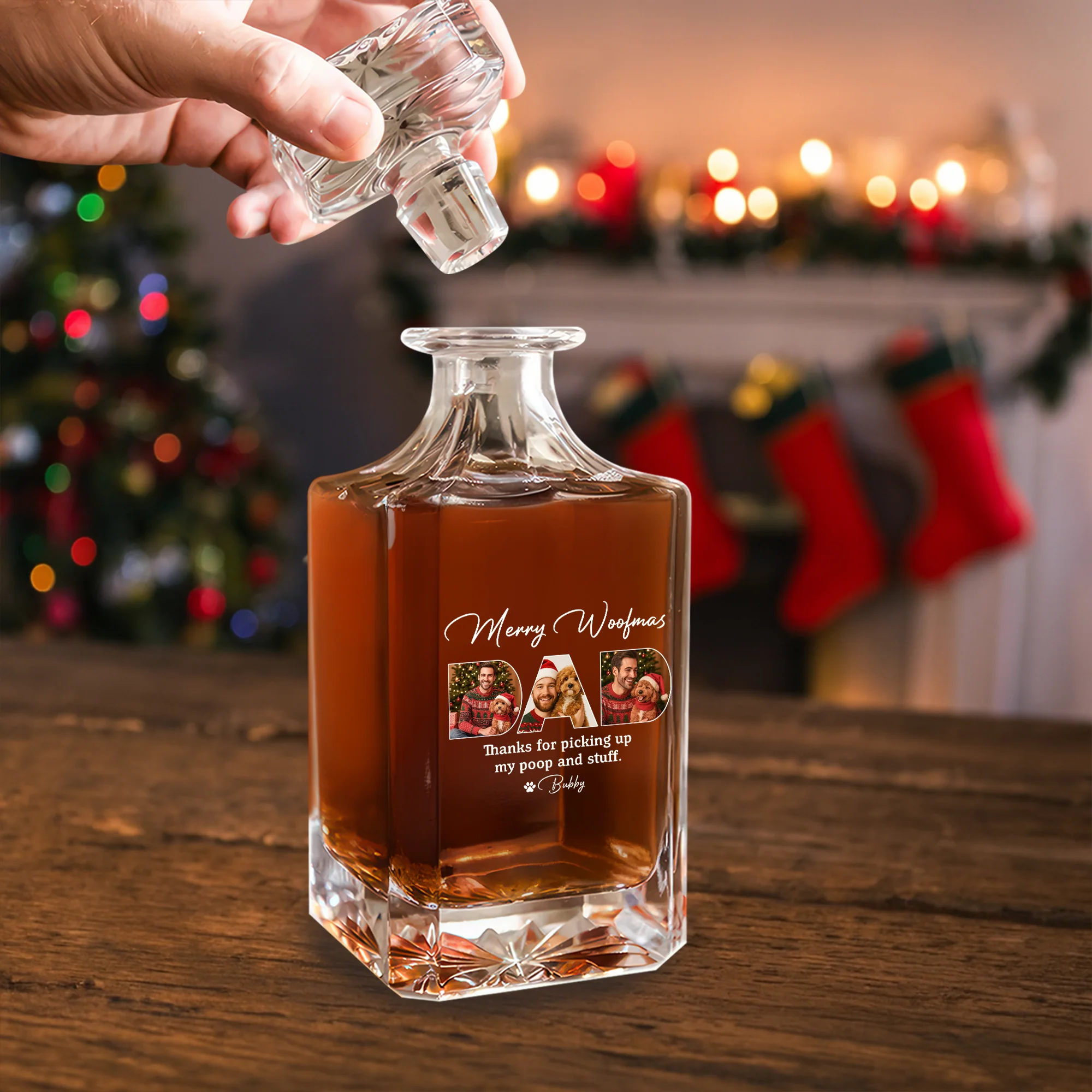 Custom Photo Thanks For Picking Up My Poop And Stuff Decanter Gift For Dog Lovers HO82 894500 - Image 5