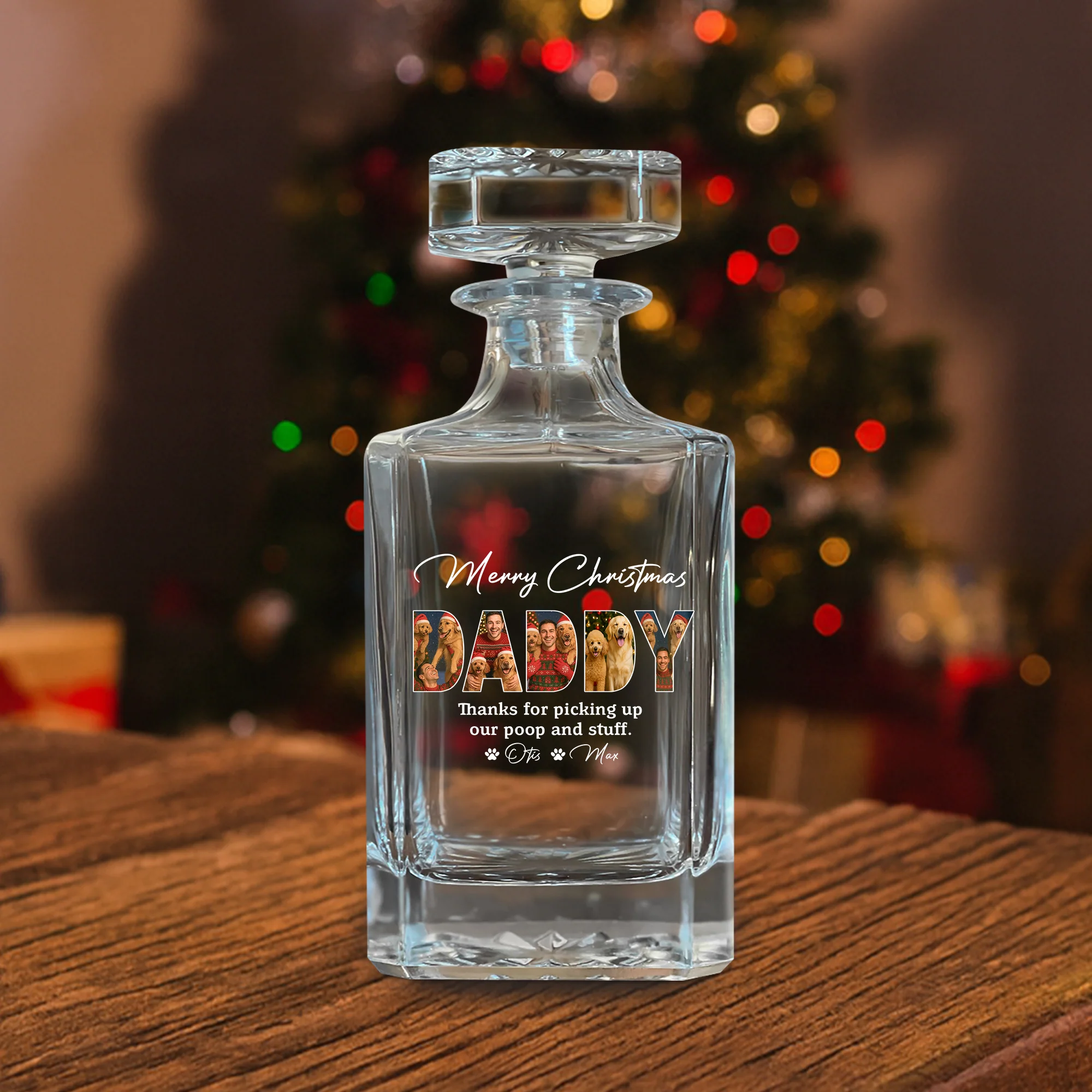 Custom Photo Thanks For Picking Up My Poop And Stuff Decanter Gift For Dog Lovers HO82 894500 - Image 8
