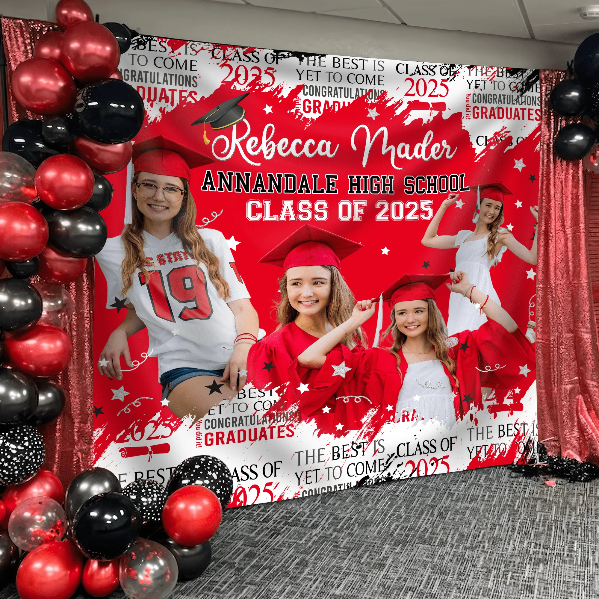 Custom Photo The Best Is Yet To Come Class Of 2026 Graduation Backdrop HO82 893468 - Image 11