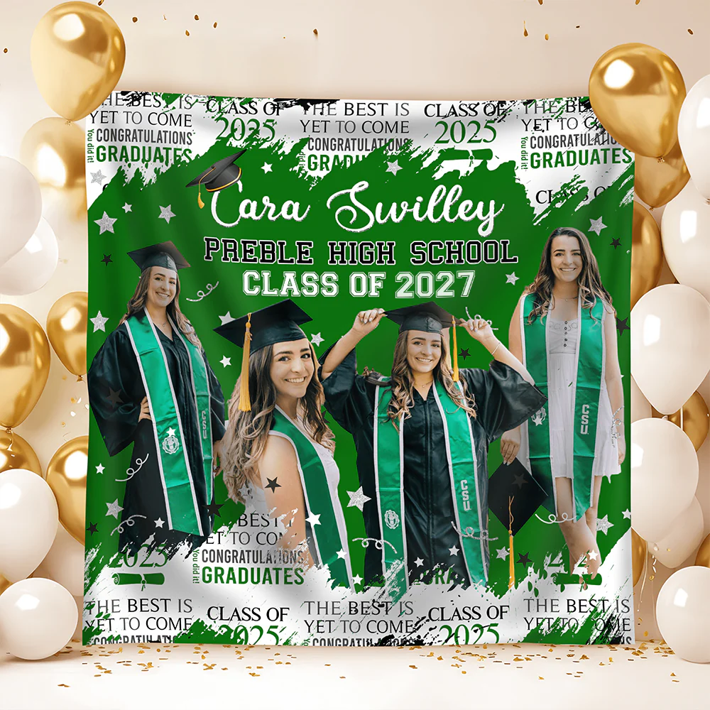 Custom Photo The Best Is Yet To Come Class Of 2026 Graduation Backdrop HO82 893468 - Image 13