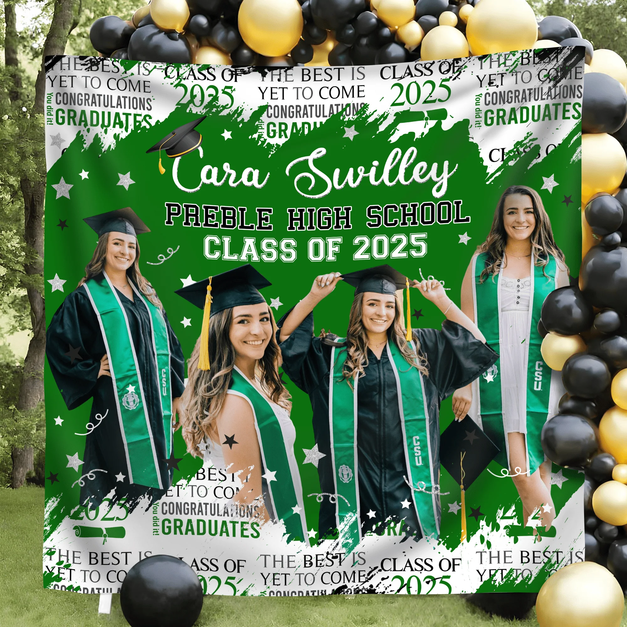 Custom Photo The Best Is Yet To Come Class Of 2026 Graduation Backdrop HO82 893468 - Image 9