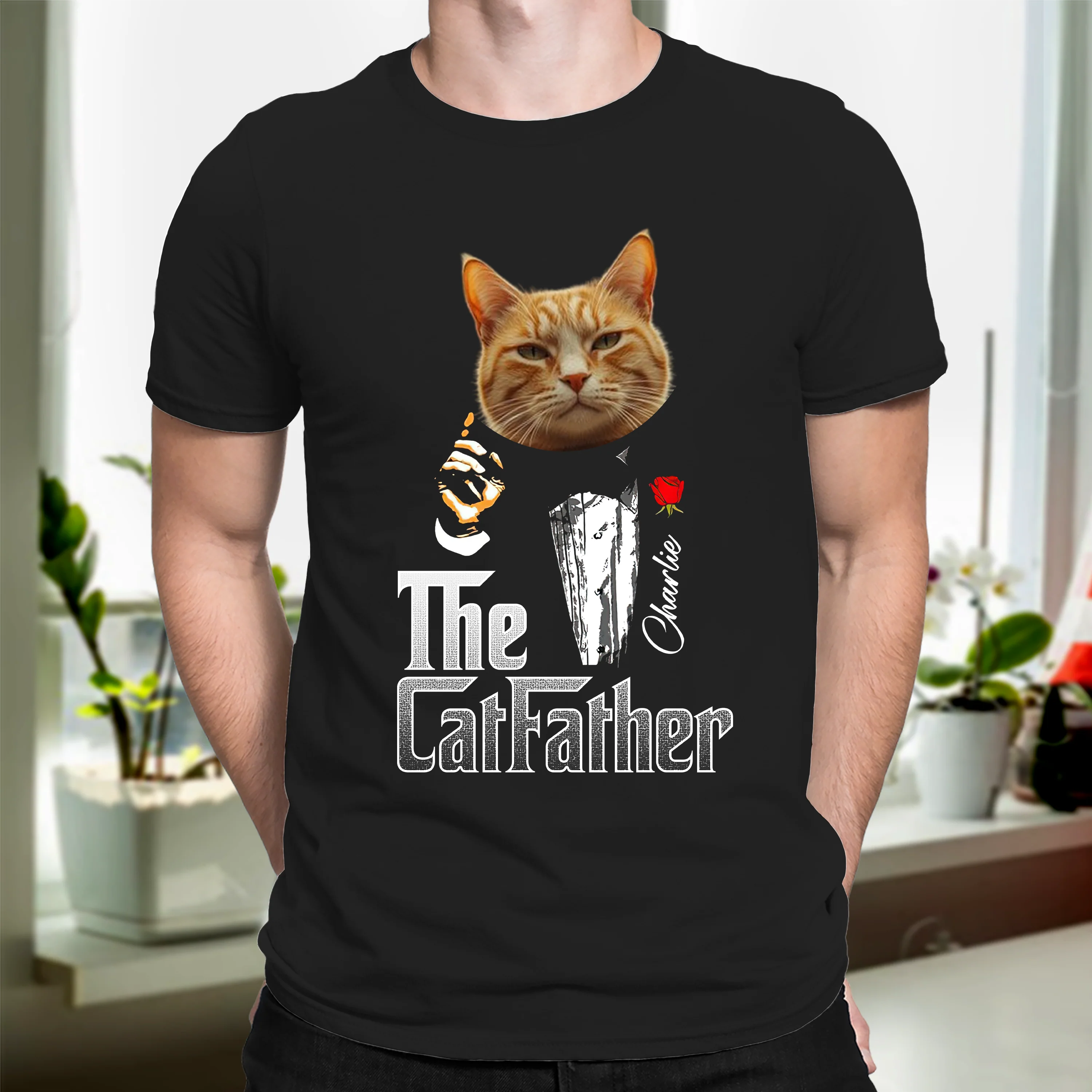 Custom Photo The Catfather Gentlemen Cat Shirt Personalized Gift For Dad HO82 893846 - Image 12