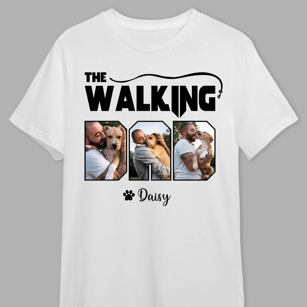 Custom Photo The Walking Dad Dog Bright Shirt TA29 889086 - Image 2