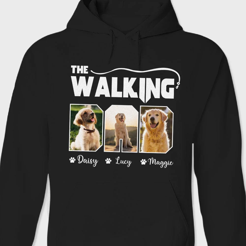 Custom Photo The Walking Dad Dog Dark Shirt TA29 889084 - Image 3