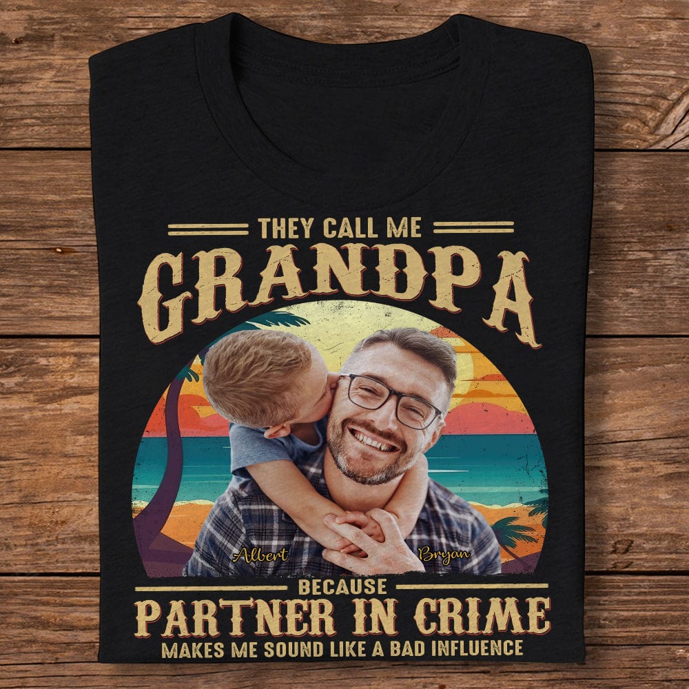 Custom Photo They Call Me Grandpa Family Dark Shirt TA29 890364 - Image 3