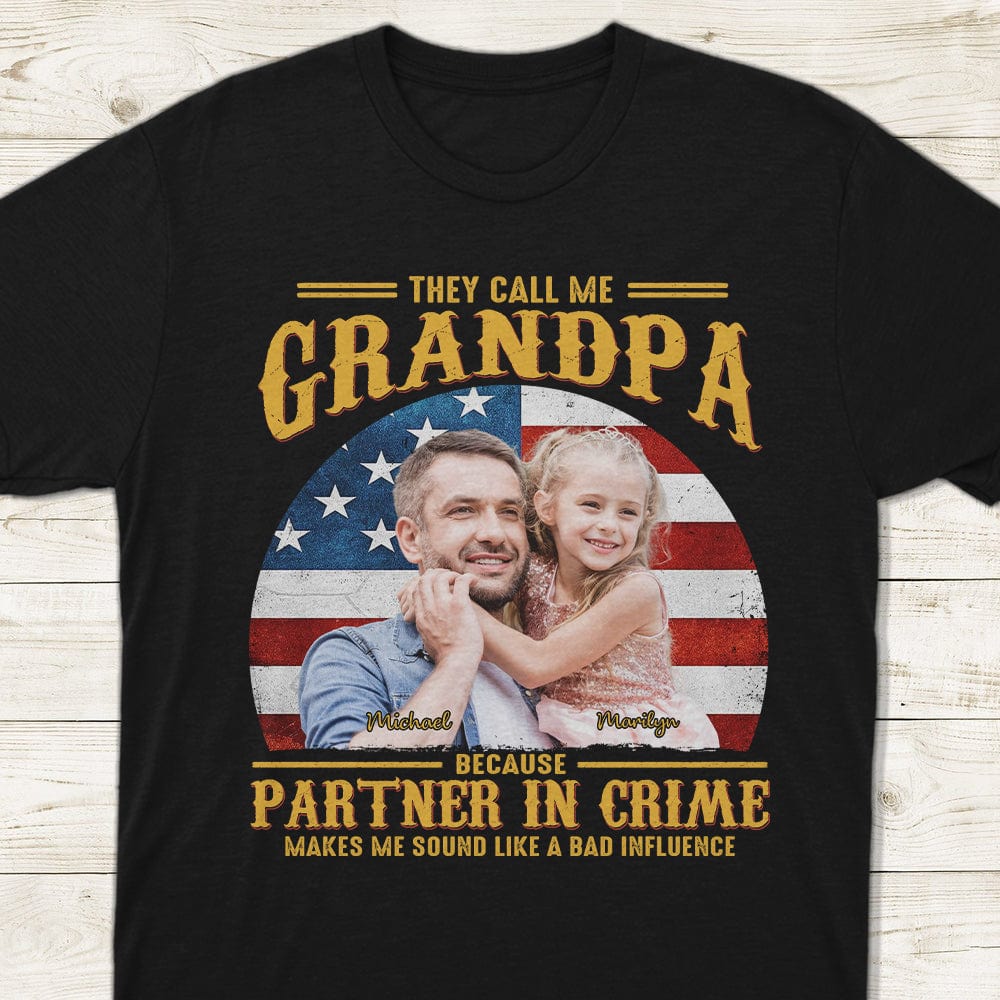 Custom Photo They Call Me Grandpa Family Dark Shirt TA29 890364 - Image 4