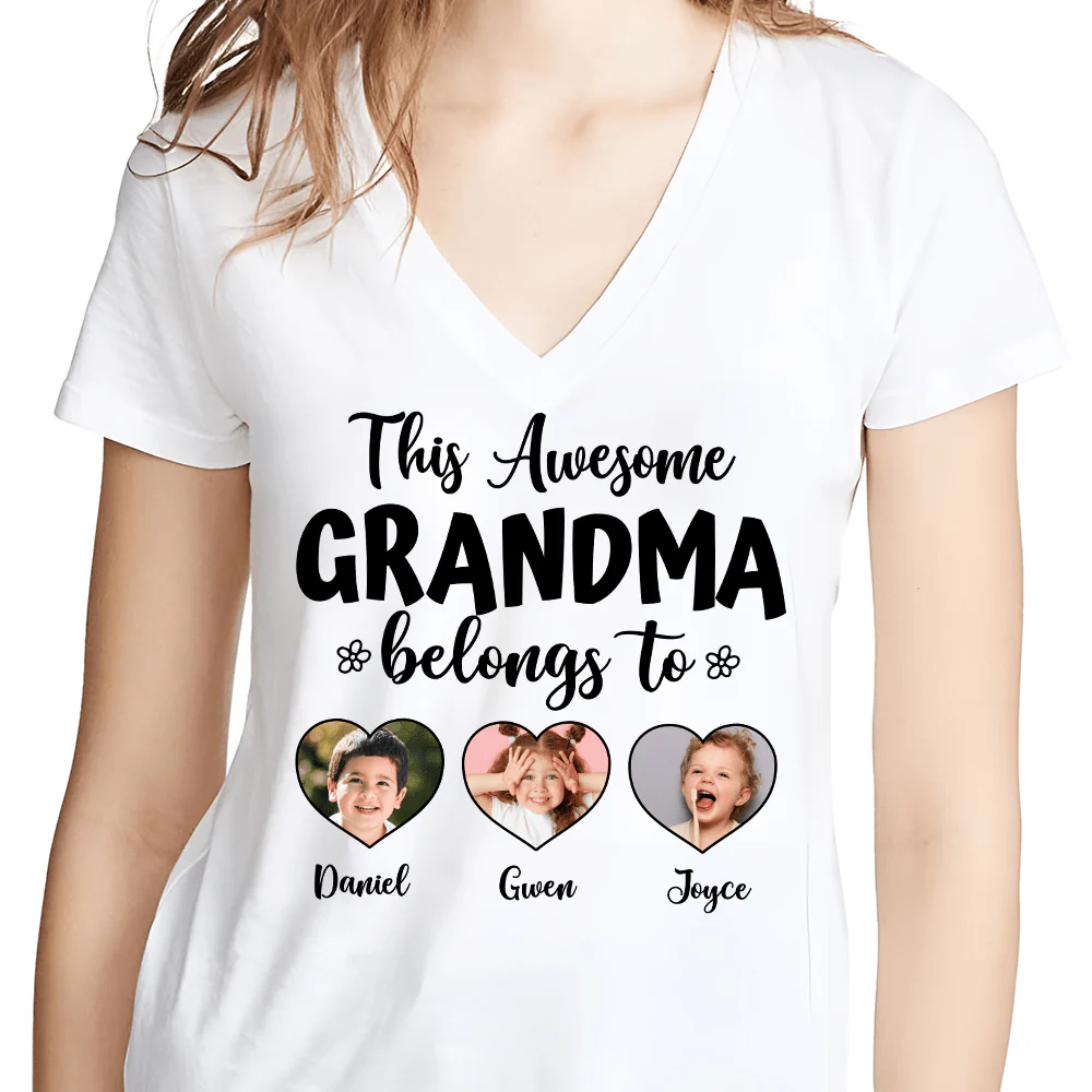 Custom Photo This Awesome Mama Belongs To Family Bright Shirt N304 890184 - Image 3
