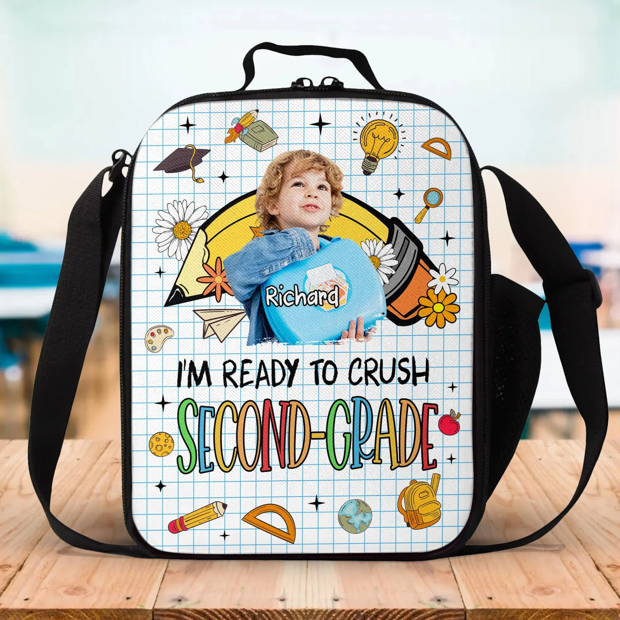 Custom Photo Today Is The First Day Of The Rest Of Your Life Back To School Gift For Kid Lunch Bag HO82 891308