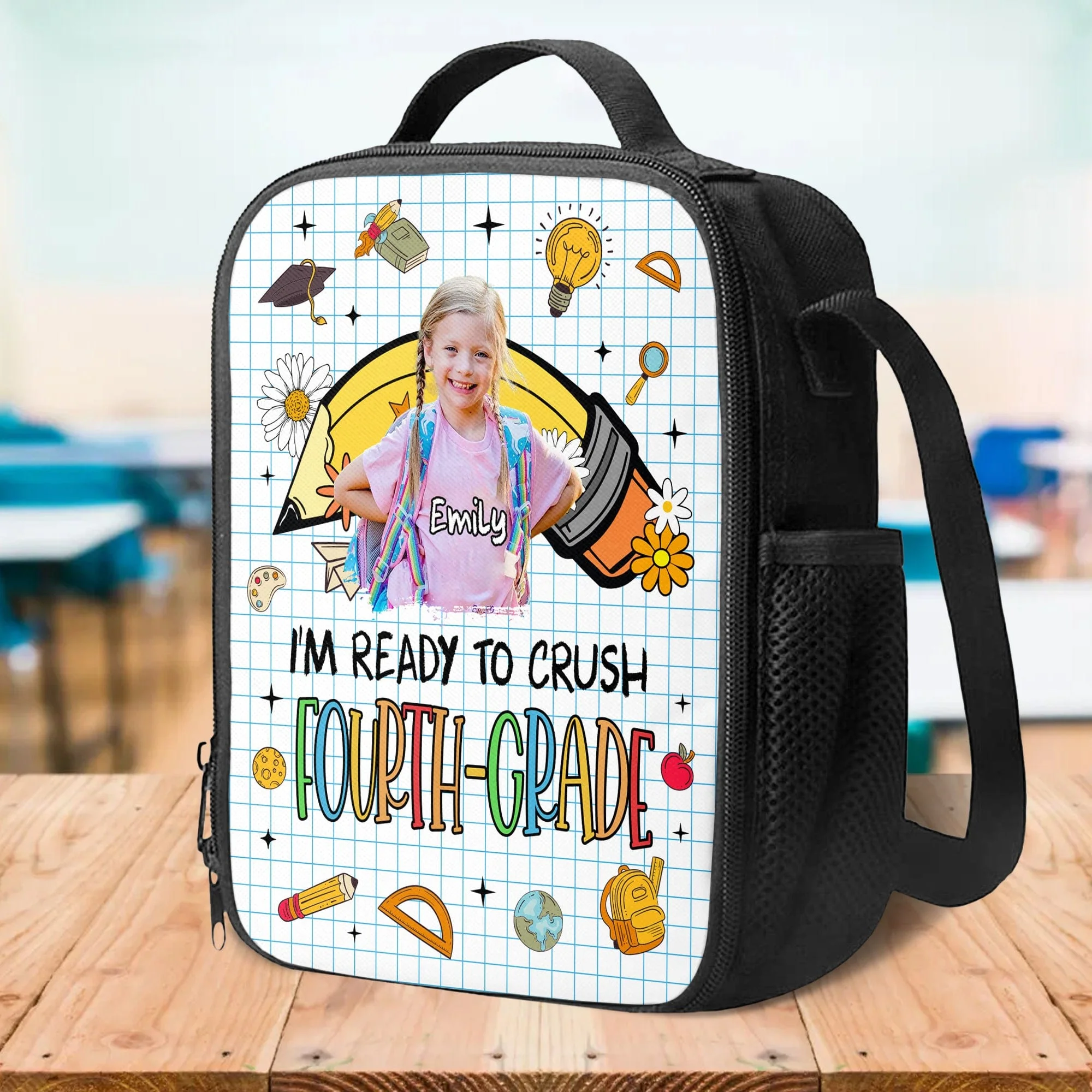 Custom Photo Today Is The First Day Of The Rest Of Your Life Back To School Gift For Kid Lunch Bag HO82 891308 - Image 3