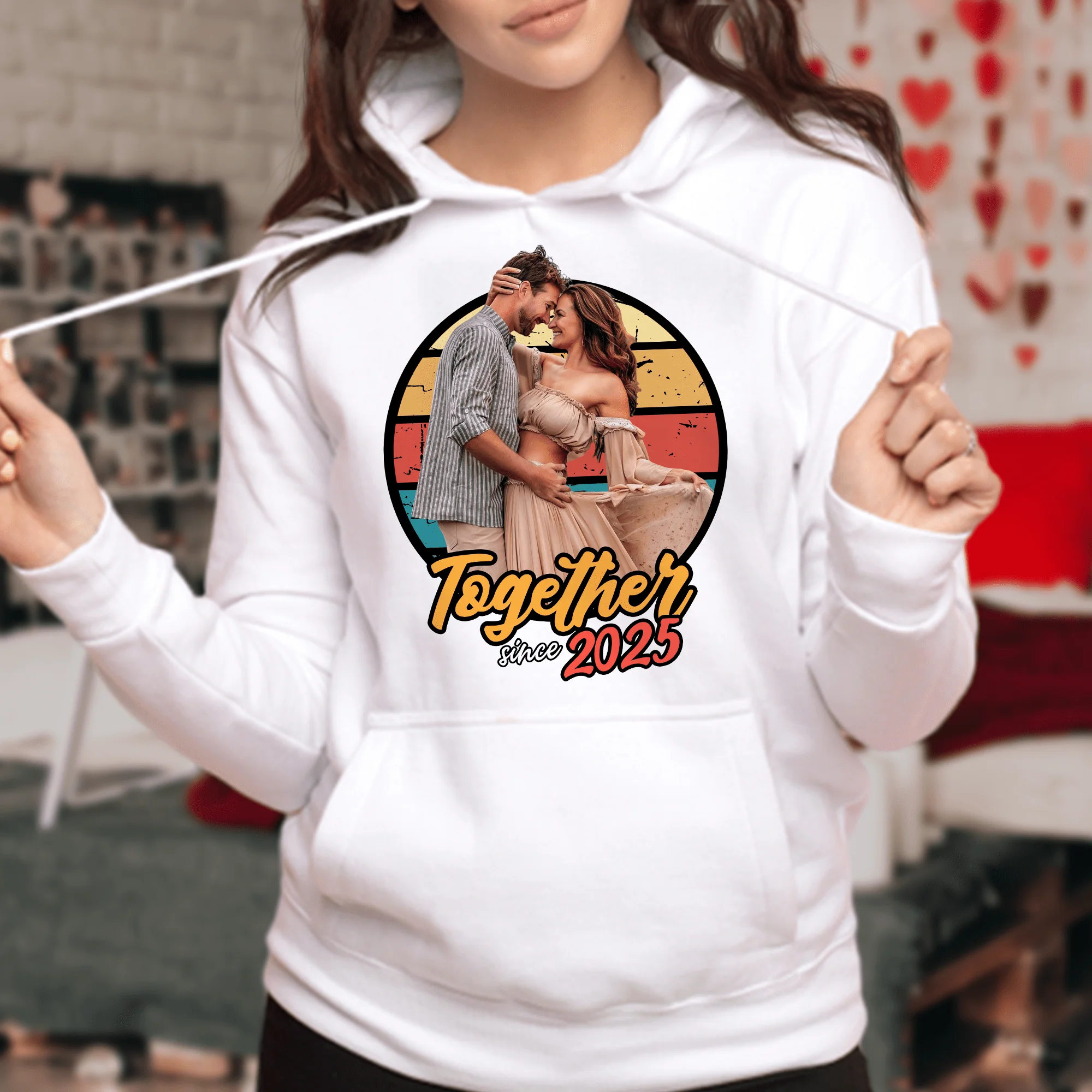 Custom Photo Vintage Girlfriend Boyfriend Vintage Birthday Valentine Gift Couple Bright Shirt HO82 893390 - Image 6