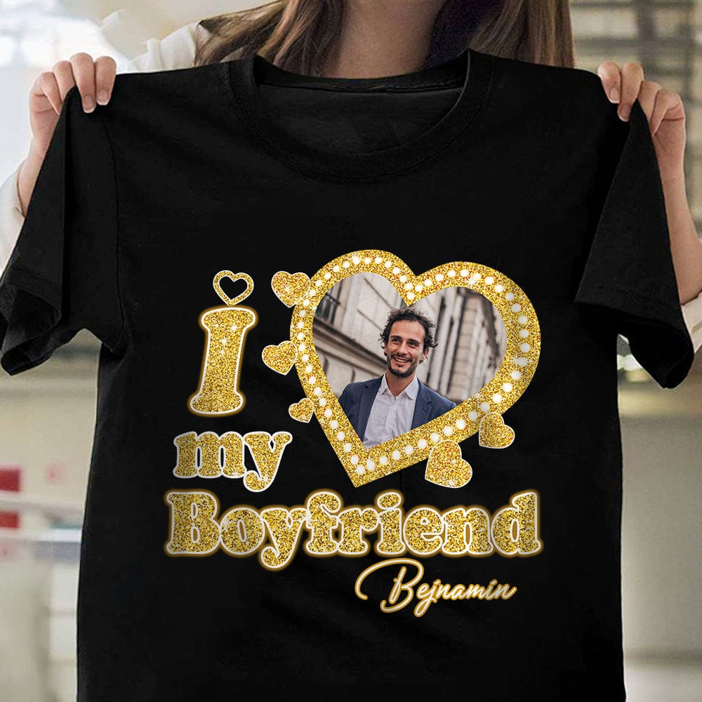 Custom Photo Vintage Style Valentine Gift Couple Dark Shirt HO82 893398 - Image 6