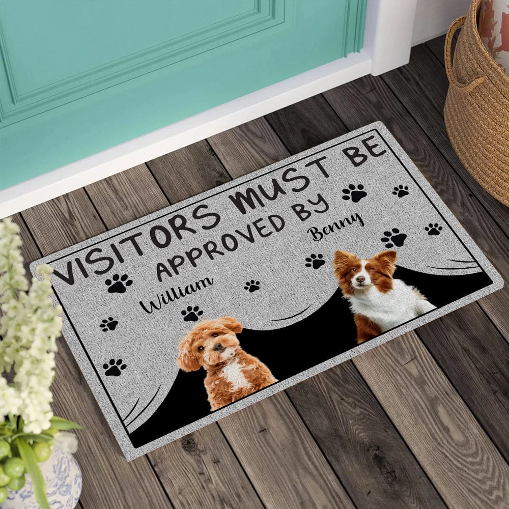 Custom Photo Visitors Must Be Approved By This Dog Doormat HO82 891232 - Image 8
