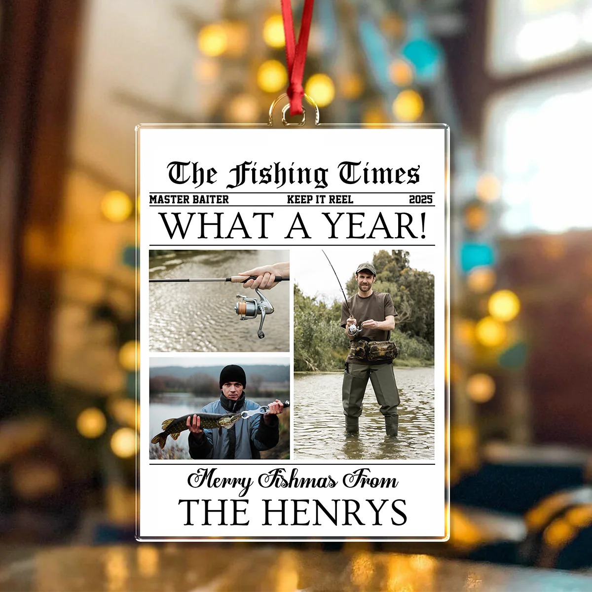 Custom Photo What A Year Acrylic Ornament Christmas Gift For Fishing Lovers HO82 894684 - Image 6
