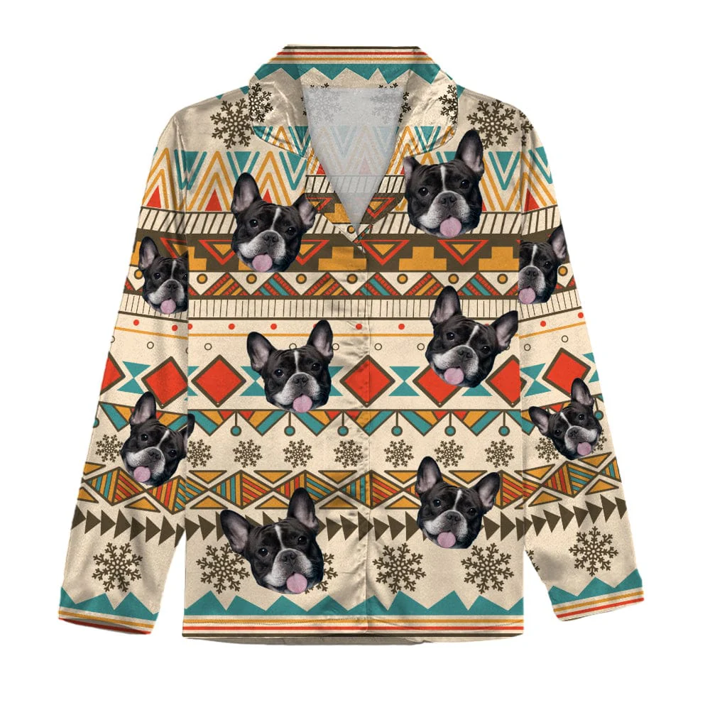 Custom Photo With Aboriginal Pattern Dog Pajamas TA29 889688 - Image 3