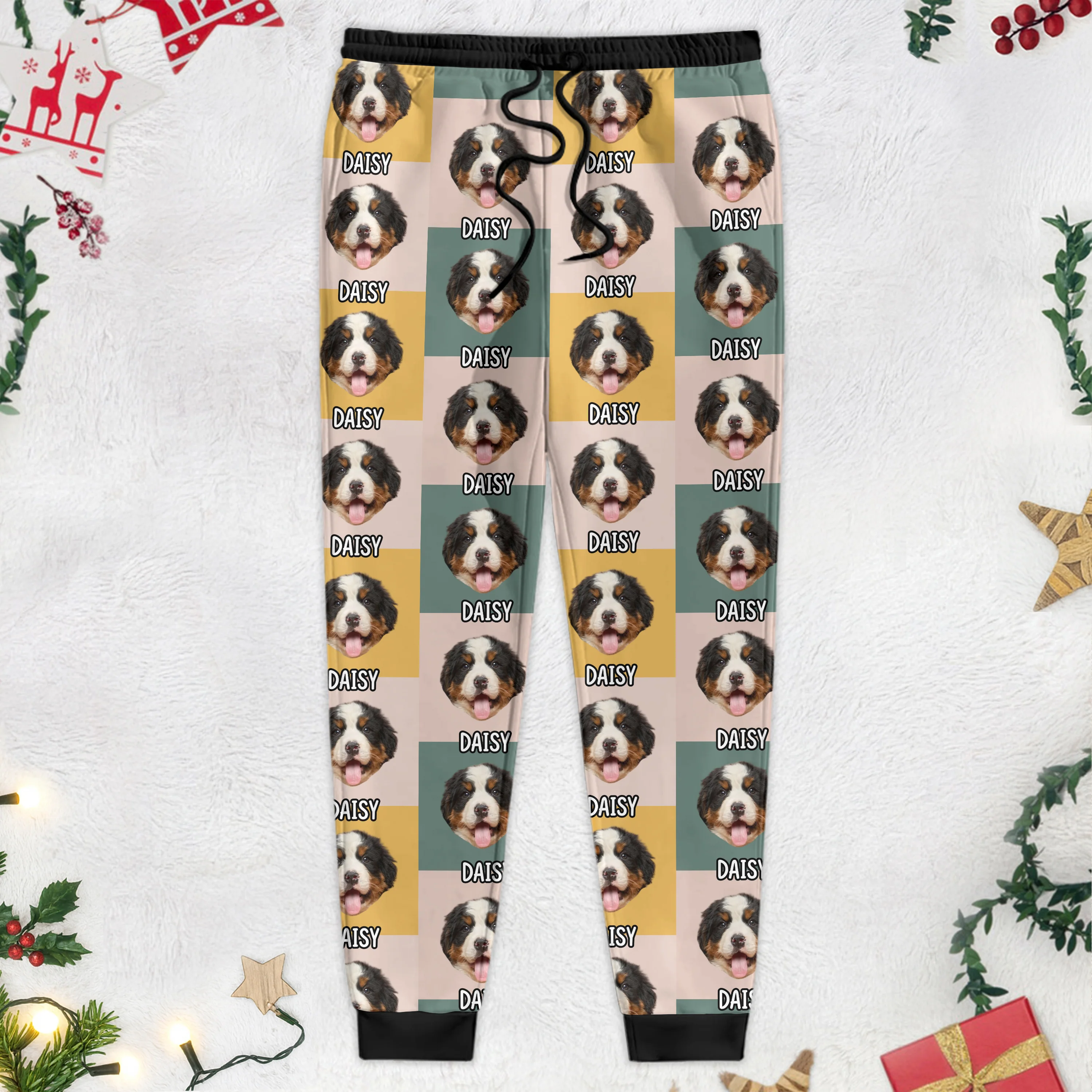 Custom Photo With Christmas Pattern Dog For Men and Women Sweatpants N304 889674