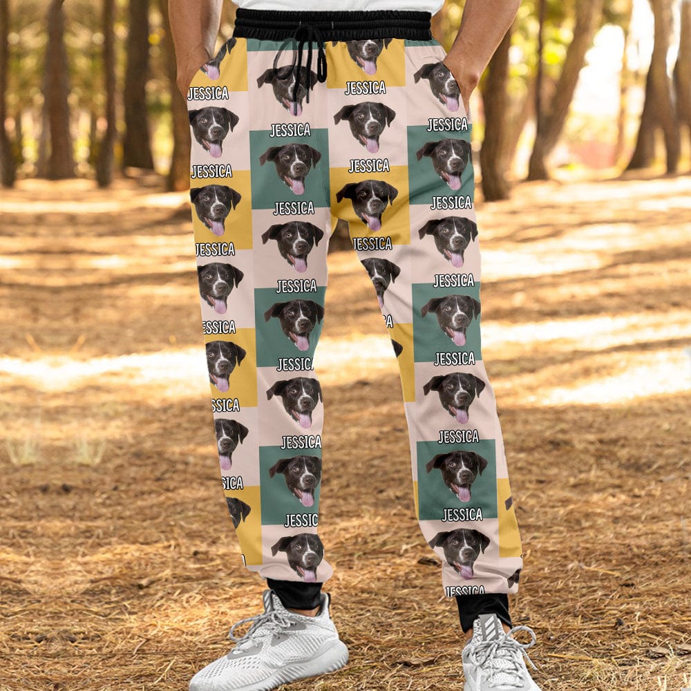 Custom Photo With Christmas Pattern Dog For Men and Women Sweatpants N304 889674 - Image 2