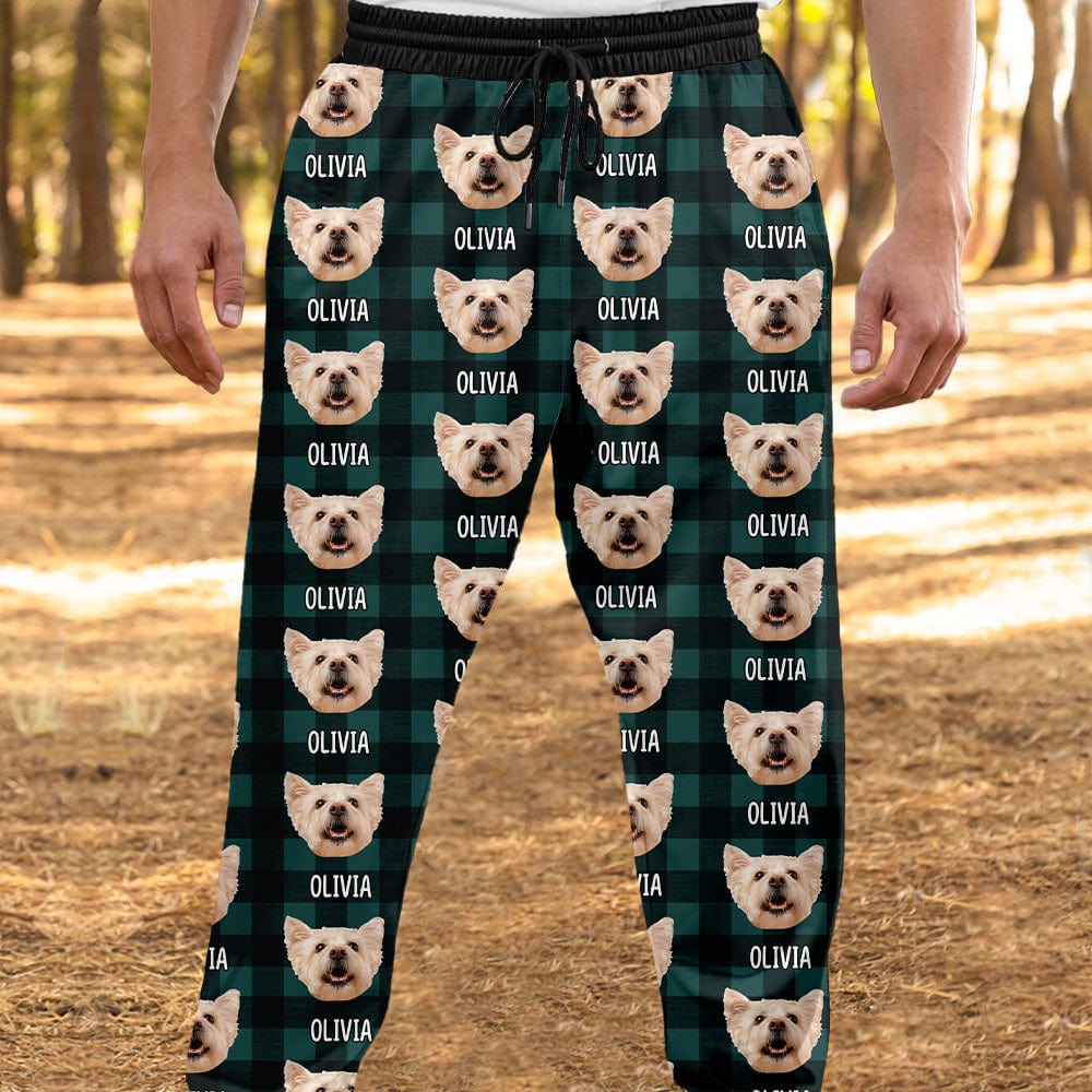 Custom Photo With Christmas Pattern Dog For Men and Women Sweatpants N304 889674 - Image 3