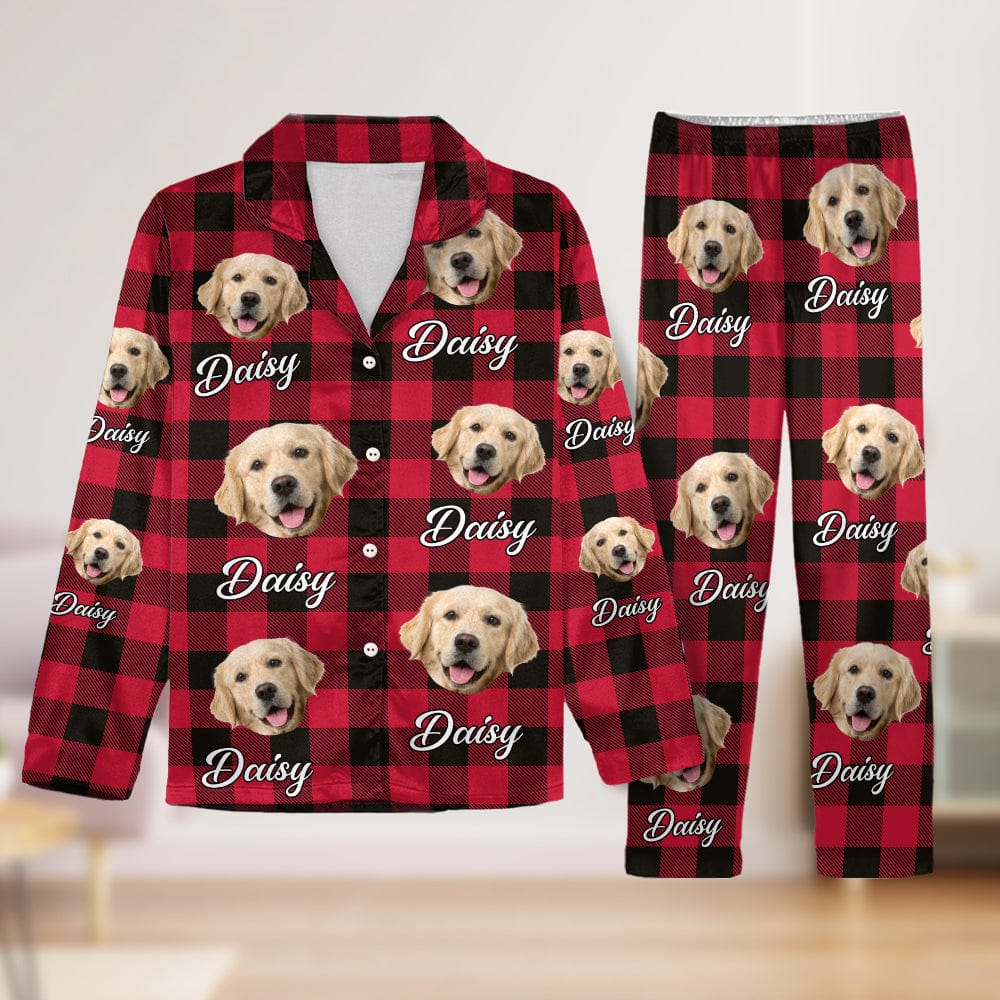 Custom Photo With Colorful Background For Dog Lovers Pajamas HO82 N304 889504 - Image 2