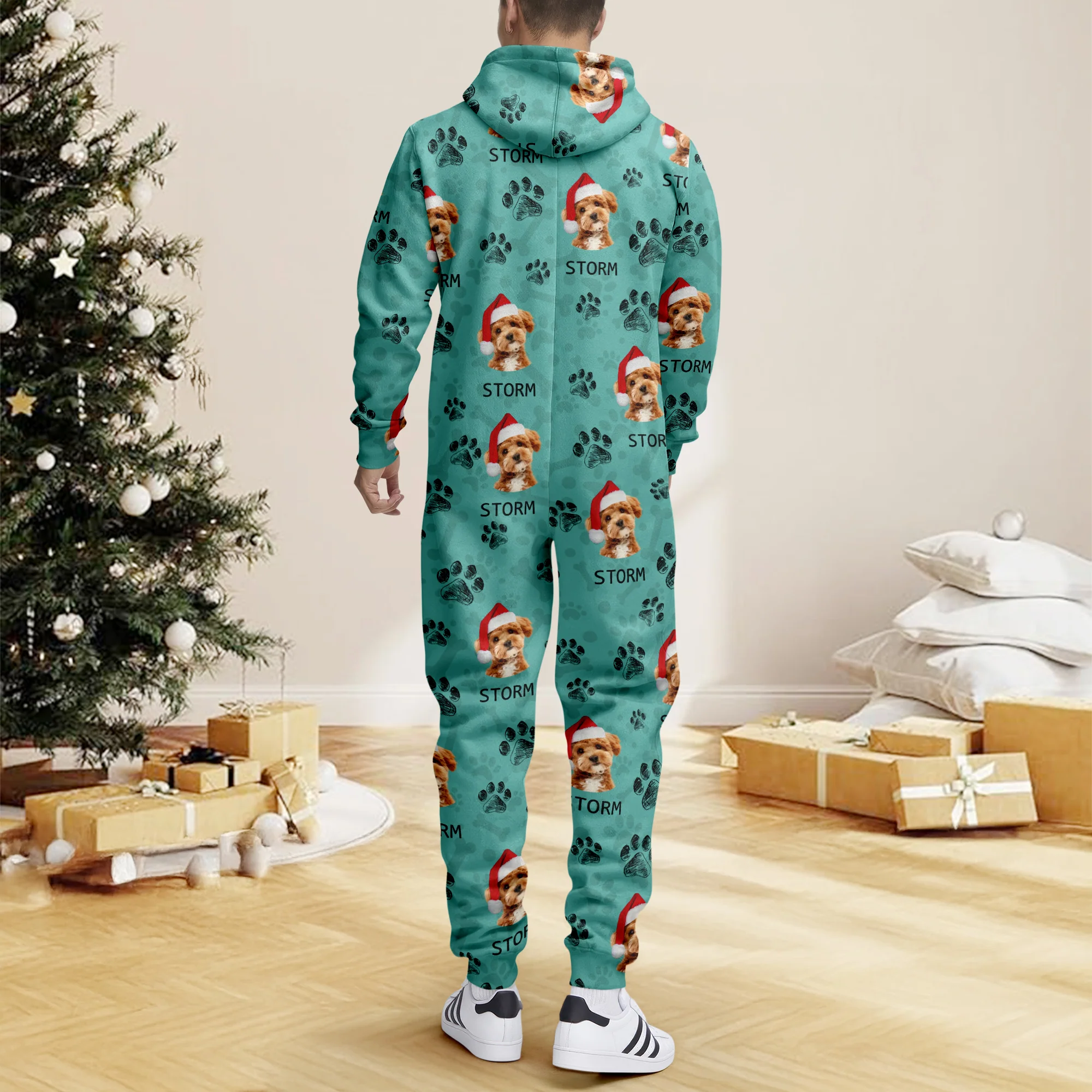 Custom Photo With Dog Cat Paw Onesie Pajamas For Dog Lovers HO82 893242 - Image 12