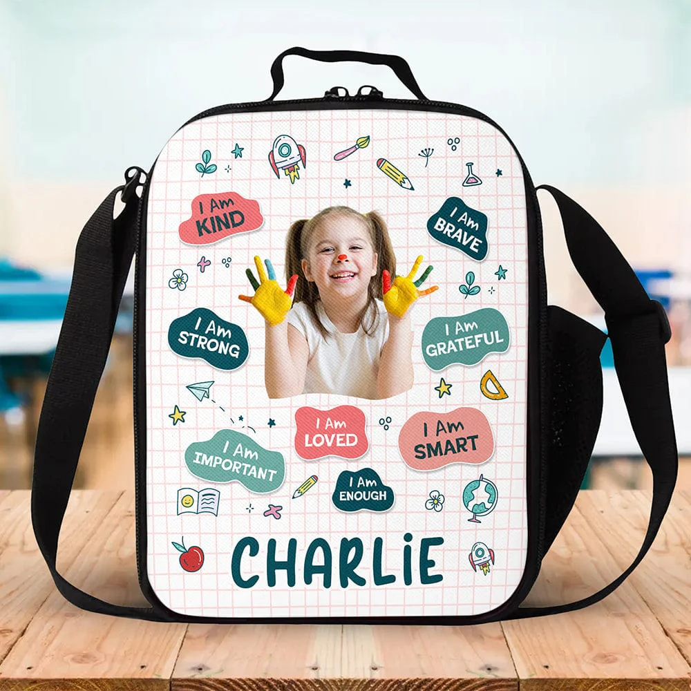 Custom Photo Work Hard Nap Hard Back To School Gift For Kid Lunch Bag HO82 891298 - Image 2