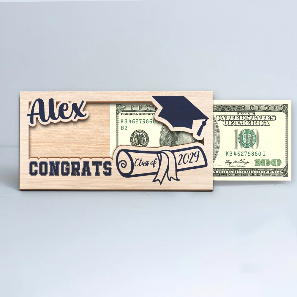 Customized Class Of 2025 Graduation Gifts Wood Money Holder HO82 893566 - Image 3