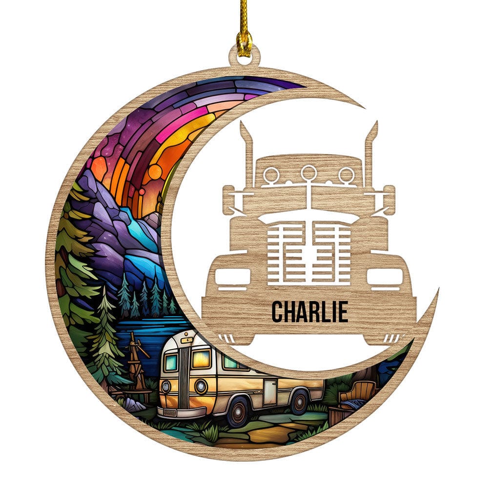 Customized Stained Glass Big Truck Ornament Personalized Gift T368 889646 - Image 4