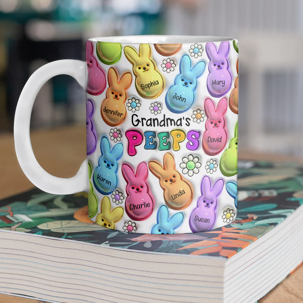 Easter Bunny Vibrant 3D Inflated Effect Mug Personalized Gift For Mother's Day HO82 893560 - Image 5
