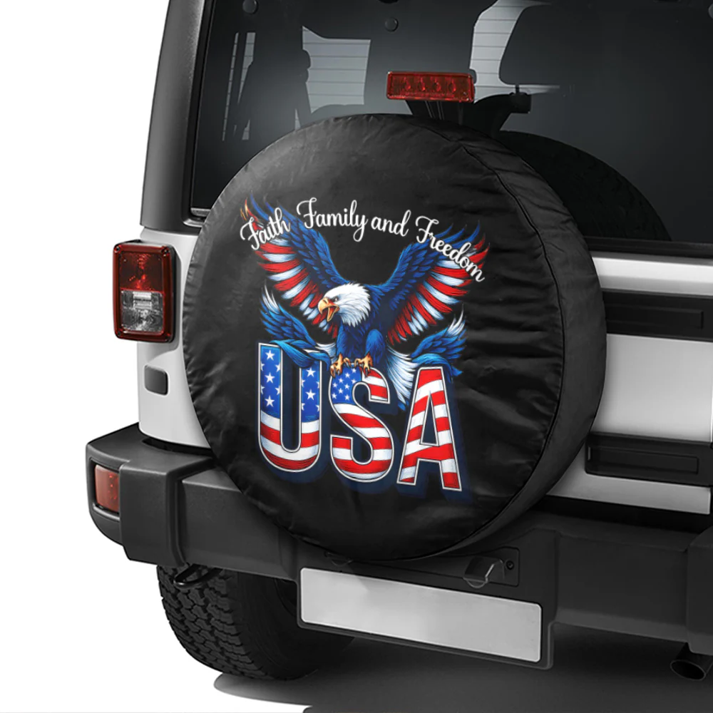 Faith, Family & Freedom USA 250 Years Tire Cover HO82 900966 - Image 2