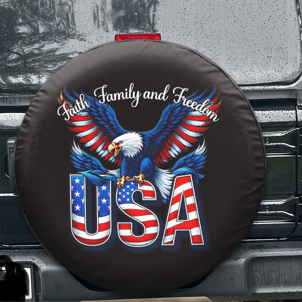 Faith, Family & Freedom USA 250 Years Tire Cover HO82 900966 - Image 3