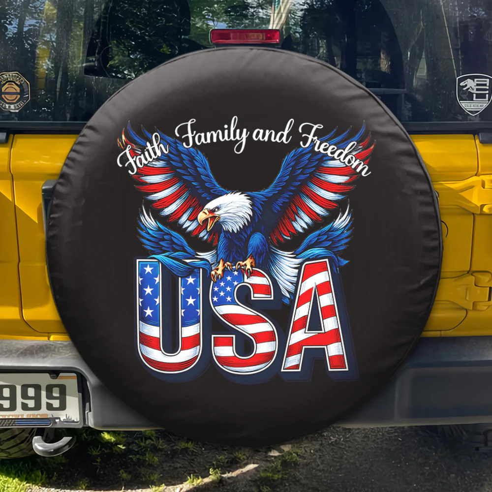 Faith, Family & Freedom USA 250 Years Tire Cover HO82 900966 - Image 4