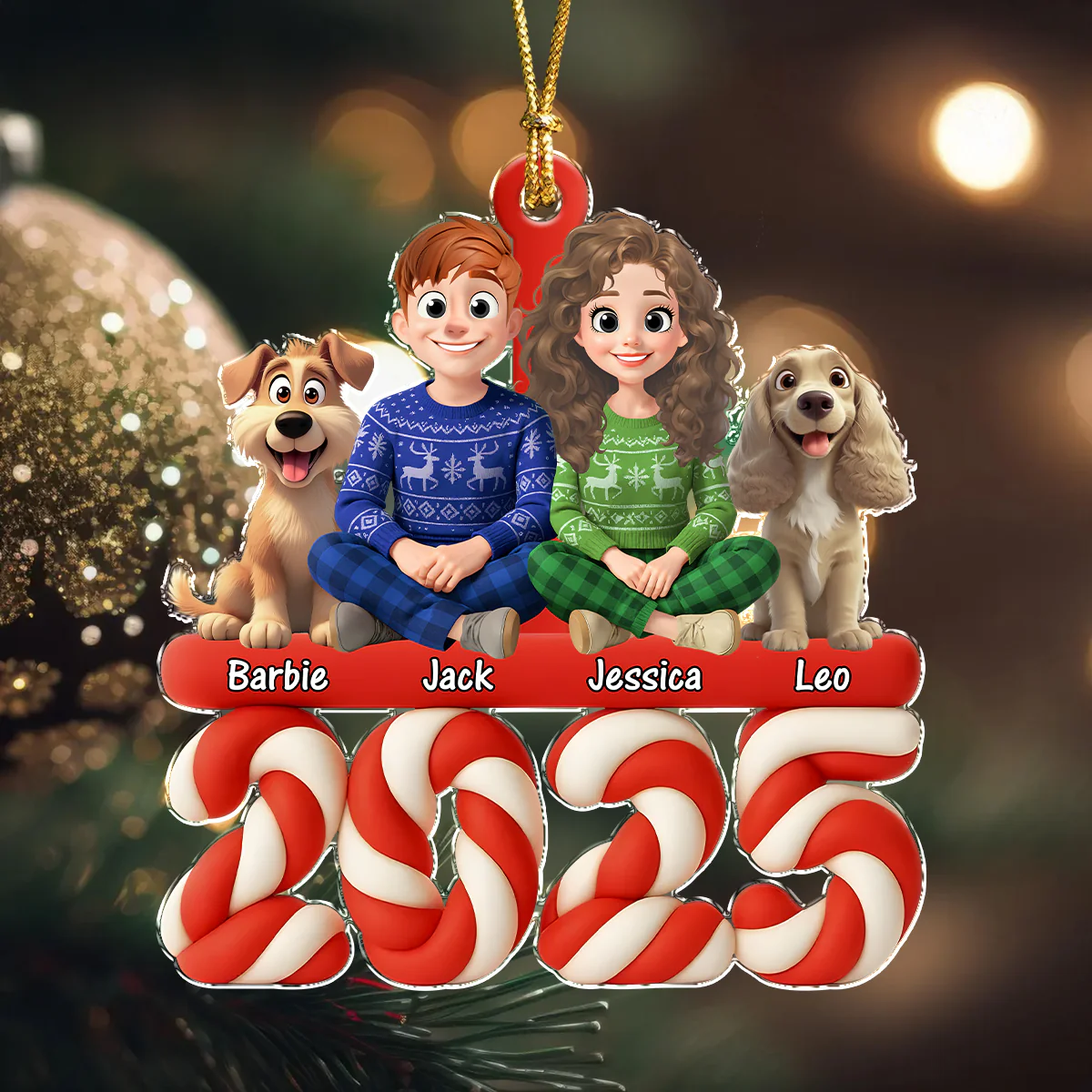 Family Marshamallow Acrylic Ornament Personalized Gift For Dog Lovers HO82 900130 - Image 6