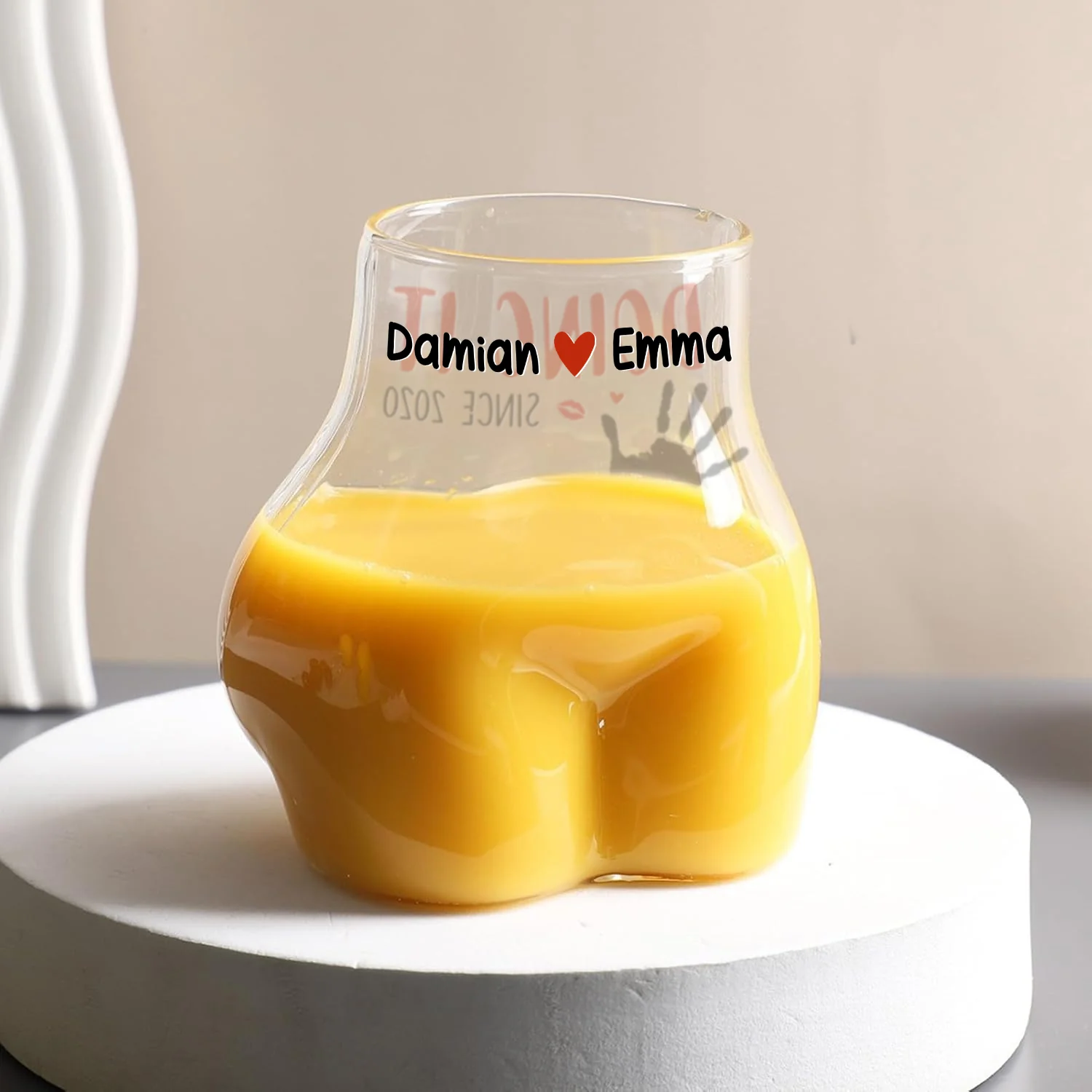 Funny Ass Body Shaped Glass Cup For Home Bar Party - Personalized Gift For Him, Boyfriend, Girlfriend, Couple HO82 902520 - Image 3